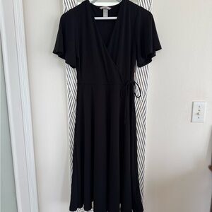 H&M Classic Black Midi Dress